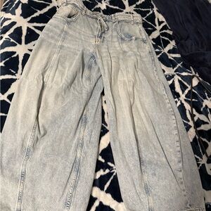 Free People Barrel Jeans